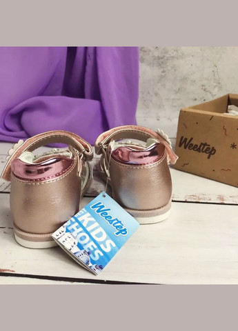 Розовые босоножки детские сандалии на девочку розовый (649) Weestep с цветами