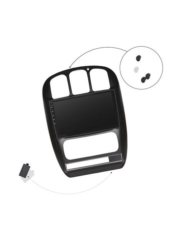 Штатна магнітола для Chrysler Voyager IV Рестайлінг 2004-2008 екран 10" 4/32Gb 4G Wi-Fi GPS Top 4 шт. Lesko (336197928)