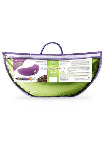 Подушка для йоги та медитації 46х25х10 см болстер з гречаною лузгою йога гречане лушпиння гречиха салат IDEIA (343053477)