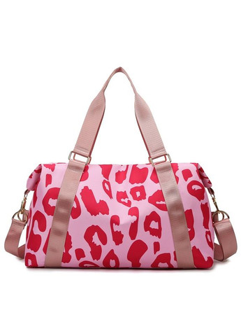 Сумка жіноча дорожня принт леопард Maowa Pink Italian Bags (293275029)