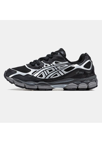 Чорні Осінні кросівки чоловічі asics gel-nyc black white асікс гель нюк No Brand