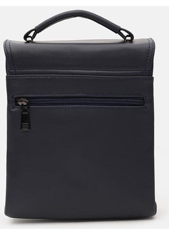 Сумка планшет через плече чоловіча з натуральної шкіри синій 36609 Ricco Grande (353690157)