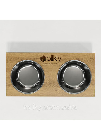 Миски на подставке для маленьких собак и кошек Base S (2×0,45 л) BS-36187-BLNT Hollky (365652732)