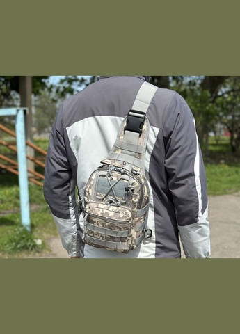 Тактическая сумка B14 через плечо военная сумка слинг пиксель No Brand (326487667)