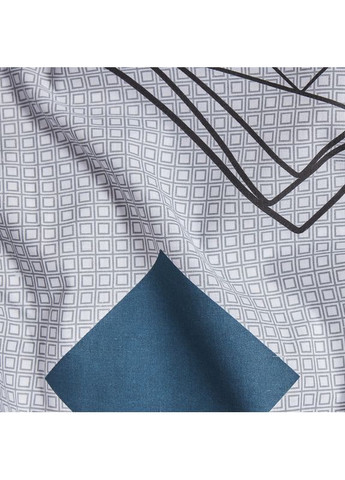 Комплект постільної білизни Бязь Gold Люкс «» Полуторний 143х210 наволочки 2х50х70 (MS-820007121) Moon&Star Urban Grid (356114294)