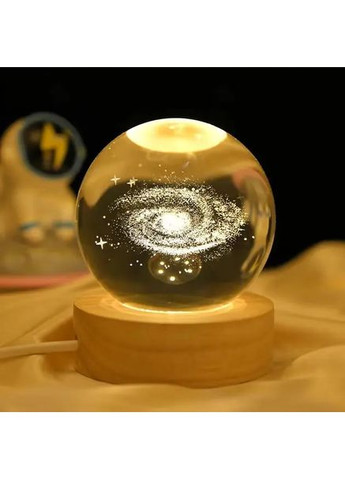Світлодіодна кришталева куля, декоративна універсальна 3D нічниця, кришталева куля Erston (363833238)
