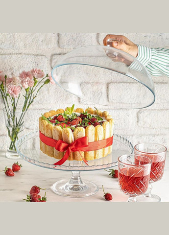 Тортовница на ножке с купольной крышкой 322мм Патисерия (95200) Pasabahce (303212887)