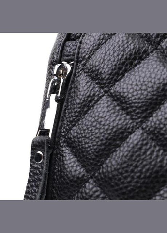 Сумка кросс-боди через плечо женская кожаная с металлическими ножками маленькая Черный 35724 Vintage (336889621)