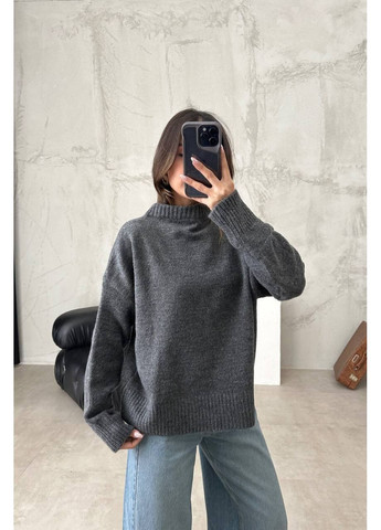 Графітовий демісезонний стильний светр-топ продаж (туреччина) — заміри в описі Vione