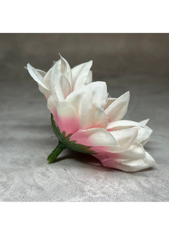 Бутон (головка цветка) Георгина 7 см, цвет -бело-розовый, арт 017975, поштучно No Brand (324272199)