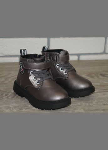 Черевики демісезонні для дівчинки графітові BBT kids (301000182)
