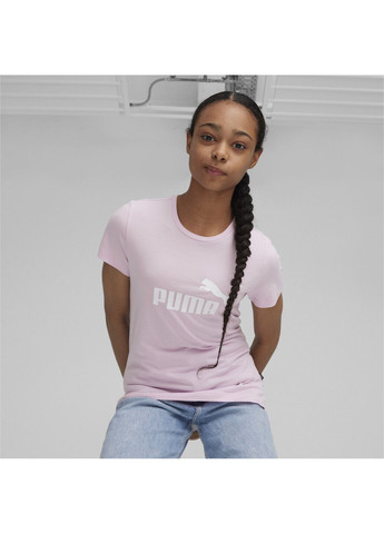 Пурпурная демисезонная детская футболка essentials logo youth tee Puma