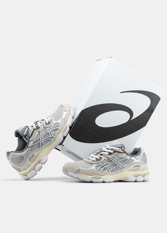 Кросівки жіночі і чоловічі Asics Gel-NYC grey beige | Асікс Гель-НЮК сірі демісезони (316706300)