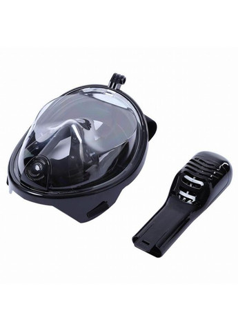 Маска для підводного плавання (сноркелінгу) з кріпленням для екшн камер - чорна (L-XL) код № XTGP280 Shoot (372477231)