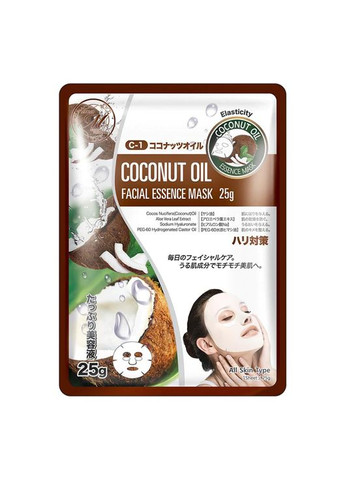 512 тканевая маска с кокосовым маслом, 1 шт Mitomo (322290644)