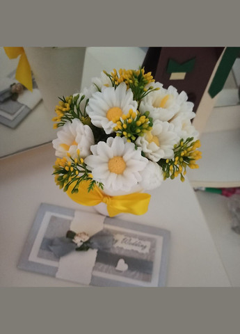 Букет ромашки з мила 11 шт подарунки для дівчат Handmade (322427159)