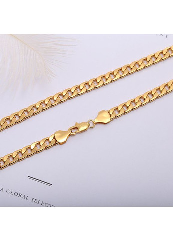 Чоловічий ланцюг золотий (колір) 55 см 6 мм, Чоловічий ланцюг на шию золотого кольору AAA (358935426)