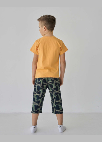 Желтая подростковый комплект с шортами на мальчика Tom John