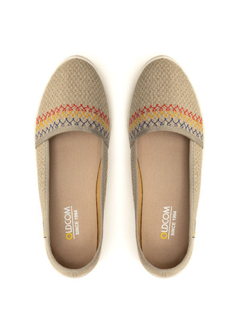 Бежеві еспадрильї жіночі з льону canvas вишивка Oldcom вишивка (253991253)