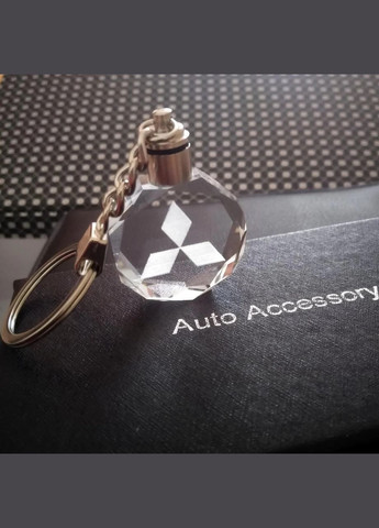 Брелок автомобільний на ключі Міцубіші авто брелок з логотипом Mitsubishi з підсвіткою (R050876) GF (360768326)