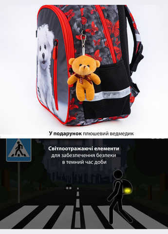 Ортопедичний рюкзак з пеналом та мішком для дівчинки 1-4 класу (Full 160-1) School Standard (294181408)