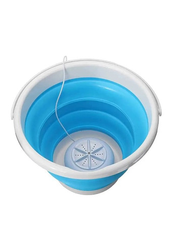 Туристическая ультразвуковая портативная мини стиральная машинка Turbine Wash Ultrasonic + ведро (1857390621) No Brand (329194456)