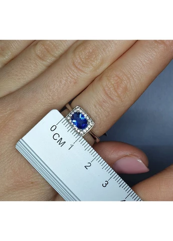 Кольцо серебряное с сапфиром 18 2,75 г No Brand (382675369)