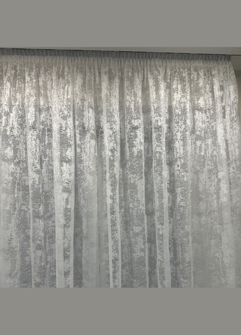 Тюль готовий пошитий на тісьму білого кольору з мармуровим дизайном розмір 500х270 см No Brand (299712227)