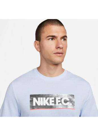 Біла футболка чоловіча m nk fc tee seasonal block white dh7444-548 Nike