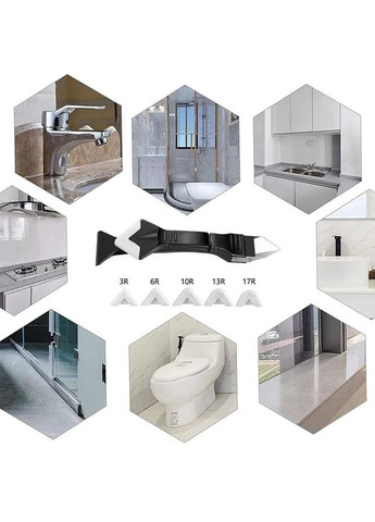 Шпатель для силикона 3 в 1 19 х 5 х 3 см для нанесения и удаления герметика (арт.3064) MAGtools (361437447)