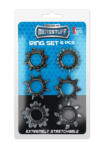 Набір кілець MENZSTUFF 6PC STRECHEABLE RING SET, Dreamtoys (299006809)