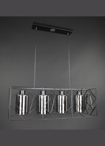 Люстра подвесная LOFT на 4 лампочки 27770 Черный 30-100х25х71 см. Sunnysky (364494508)