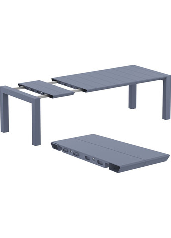 Стіл садовий Vegas 180-220 Темно-сірий Siesta (372178358)