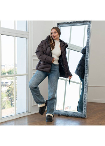 Коричневая зимняя куртка зимняя женская SK