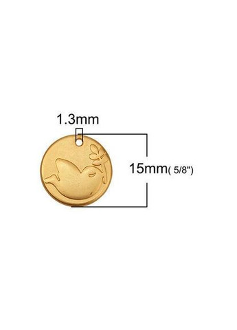 Подвески Кулон птица голубь мира 15 мм Finding (328943255)