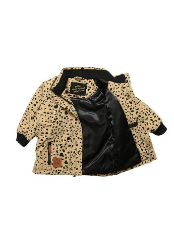 Бежевая зимняя куртка зимняя expedition siberia jacket beige, бежевый, рост 104/110 Mini Rodini