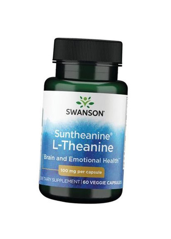 LТеанин, Suntheanine L-Theanine 100, 60вегкапс (27280014) Swanson (293257408)