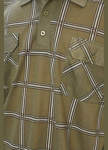 Хакі (оливкова) футболка чоловіча батальна кольору хакі Let's Shop