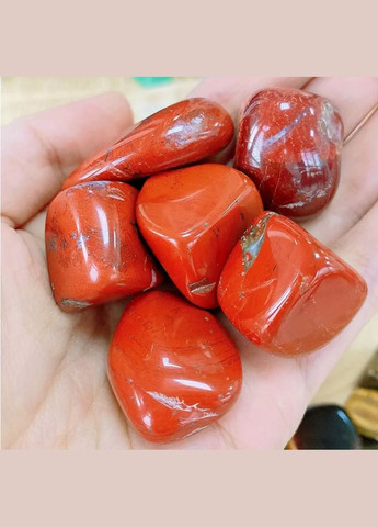 Обработанный камень Красной яшмы 1 шт, размер камня 15-22 мм No Brand (302236283)