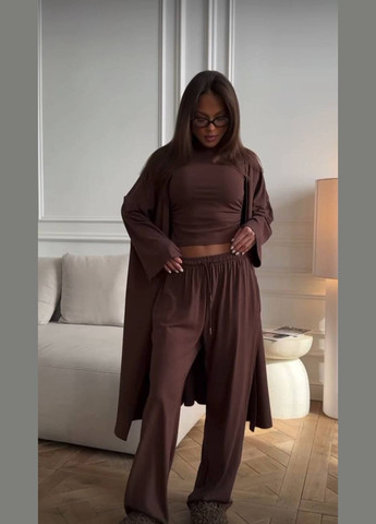 Якісний шоколадний костюм трійка на вихід та щодня No Brand 2555-1 (330613764)