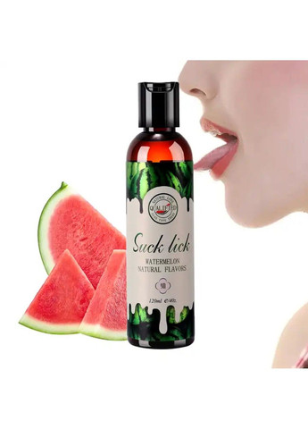 Інтимна змазка Suck Lick з ароматом та смаком кавуна 120 ml CokeLife (284279214)