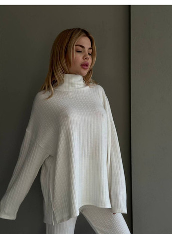 Женский трикотажный костюм в рубчик,брюки и кофта,Ангора вязкая машинная Україна (363319386)