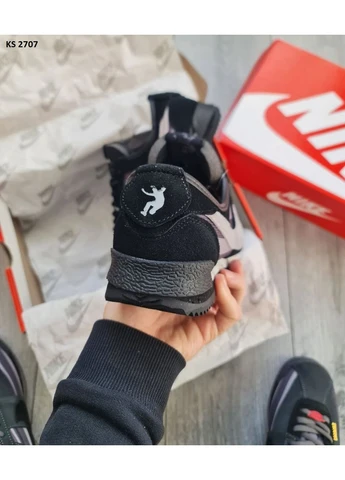 Чорні кросівки чоловічі nike cortez x union l.a black gray найк кортез чорні демісезон No Brand