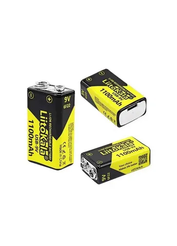 Акумулятор Li-ion 1100mAh 1шт USB-9V, ОРІГІНАЛ LiitoKala (357221685)