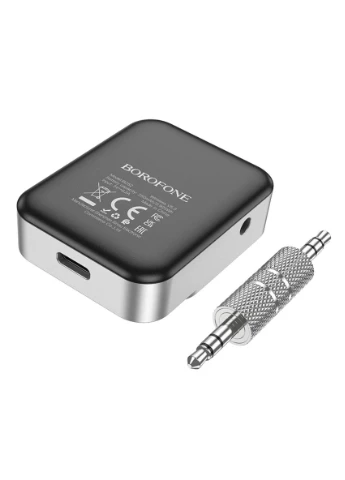 Bluetoothресивер BC52 True way car AUX BT receiver Silver Borofone (301089972)