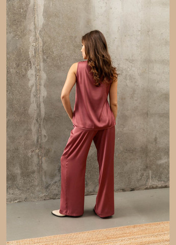 Розовые шелковые брюки Seventeen (338792587)