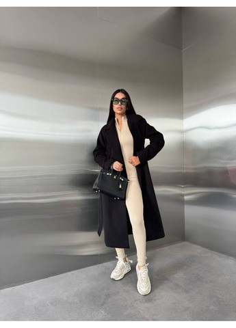 Чорне демісезонне Жіноче пальто FINO Mode