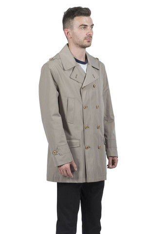 Бежевая демисезонная мужская классическая куртка без утеплителя с английским воротником kuper (, ), 38572 No Brand