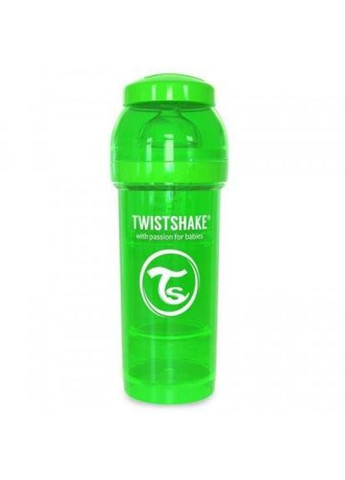 Пляшечка для годування антиколькова 260 мл, зелена (24855) Twistshake антиколиковая 260 мл, зеленая (268139677)