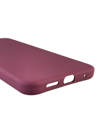 Чохол для Redmi Note 12 4G силіконовий з мікрофіброю нековзний на сяомі редмі нот 12 4г бордовий Xiaomi (366386262)